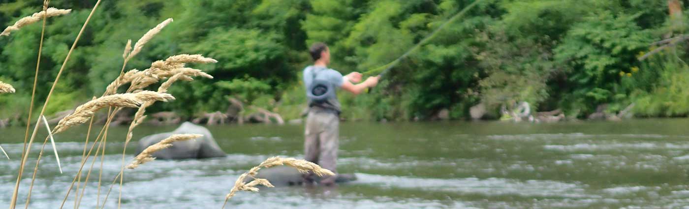 fisherman in river
